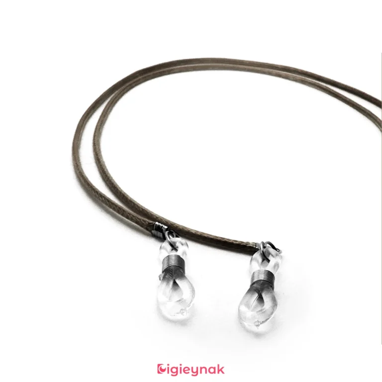 بند عینک چرمی قهوه ای AGS-26